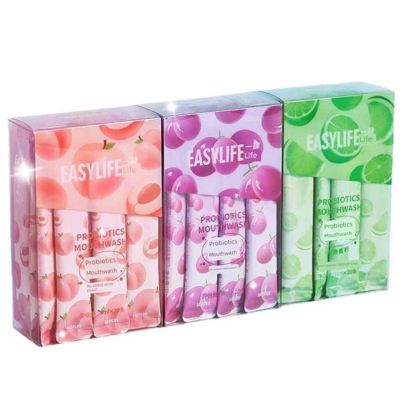 正宗Easylife20包装益生菌漱口水清新口气和气味去除海洋薄荷味牙
