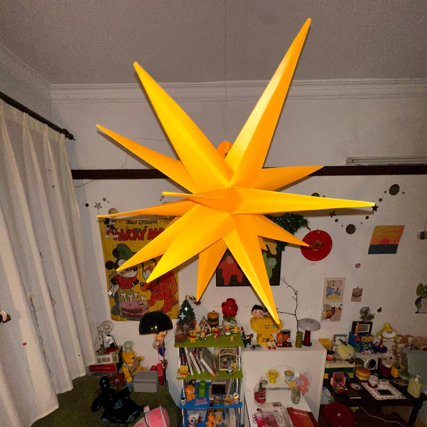 【我的小屋】爆炸星小夜灯卧室氛围灯房间装饰布置租房改造好物