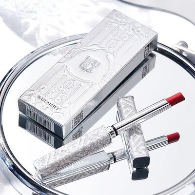 佰莱美银翼小细管口红镜面滋润防水不掉色不沾杯唇膏抖音直播同