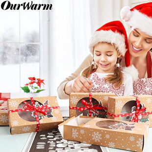 New Cookie Favors Christmas Year Gift 12pcs OurWarm Boxes