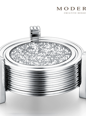 摩登MODERN轻奢水晶杯垫托水晶钻石杯隔热垫玻璃杯子垫水杯咖啡杯