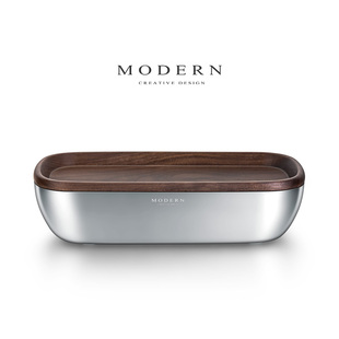 摩登MODERN原创玲珑盒多功能双层收纳盒干果糖盒托盘摆件乔迁礼品