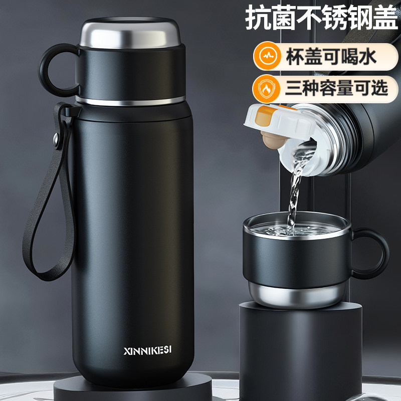 新款316不锈钢保温杯大容量水杯子学生杯子上学专用户外旅行便携