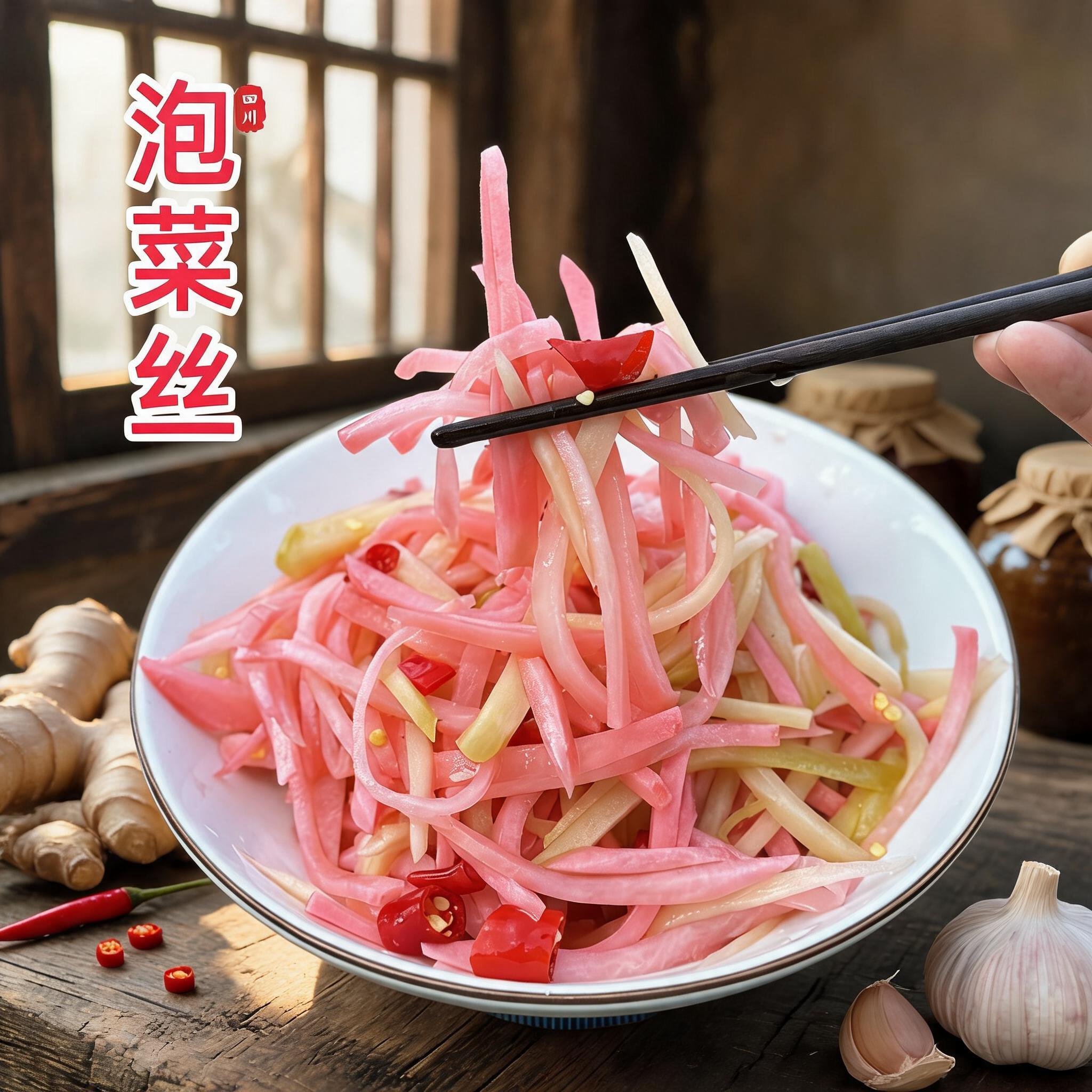 酸辣泡菜丝四川即食早餐下饭菜