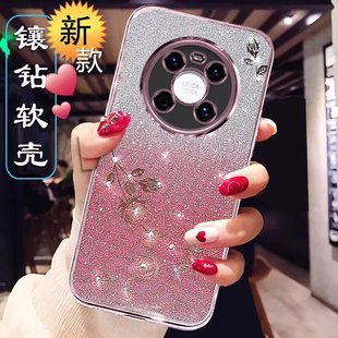 适用华为鼎桥M40手机壳女款 全包防摔闪闪钻薄O 智选tdtechm40硅胶保护套TDT一MA01网红高级感5G透明软外壳时尚