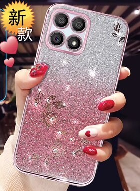 适用于OPPOReno4SE手机壳新款5g硅胶防摔女士PEADPTM00镜头全包保护套0pp0reno4se 5G网红透明钻创意镶钻超薄