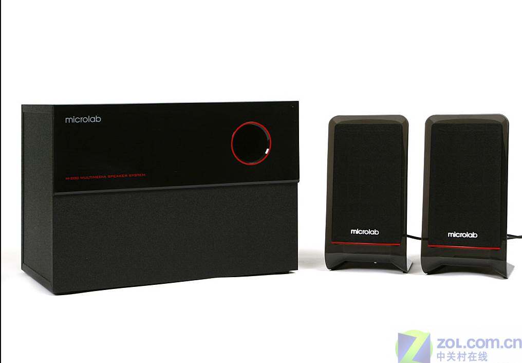 microlab/麦博 m-200十周年纪念版木质电脑音箱音响2.1低音炮蓝牙