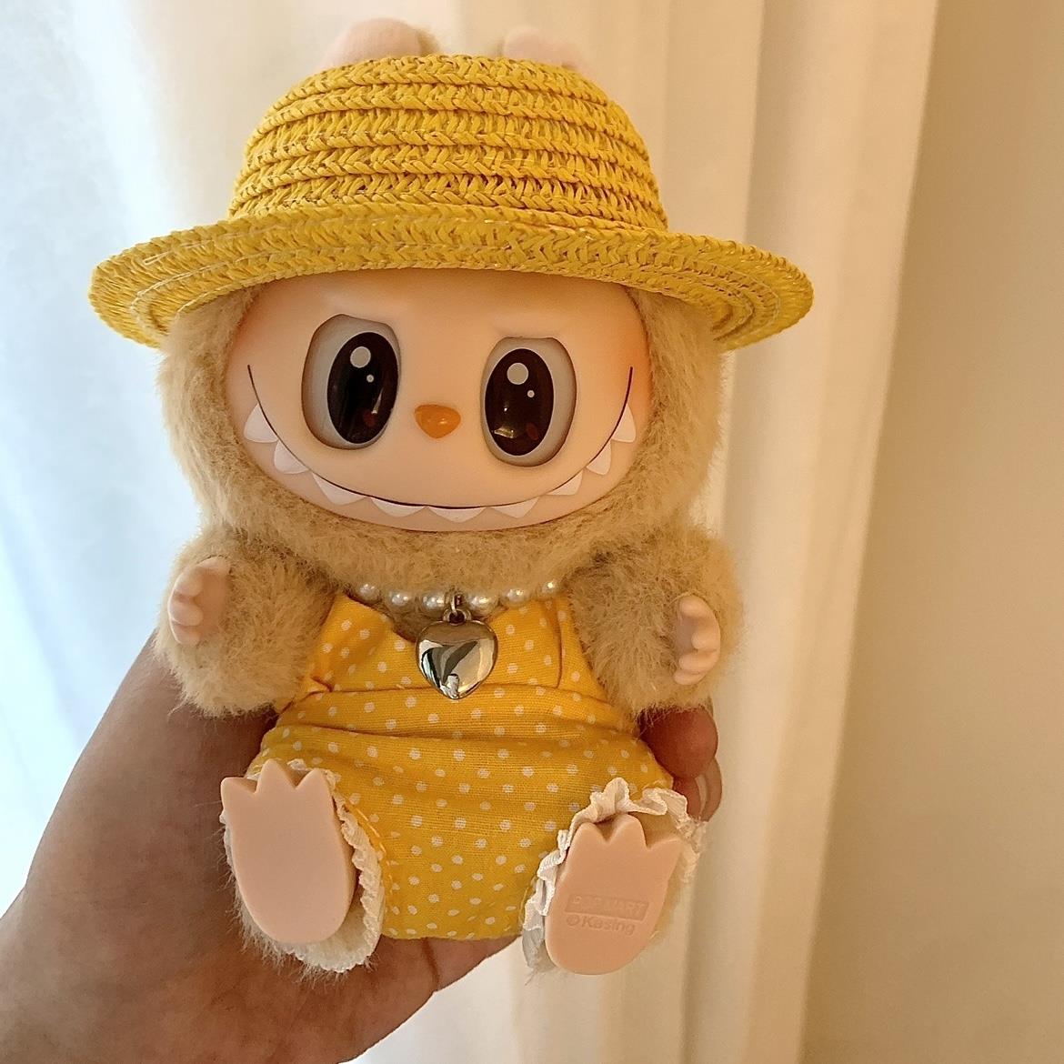 拉布布泳衣labubu玩偶衣服泳衣度假套装搪胶可口可乐娃衣一二三代