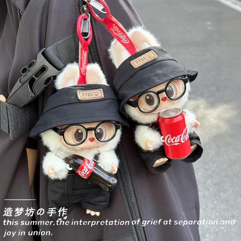拉布布娃衣labubu公仔衣服潮衣拉布布衣服二三代不拆可乐娃衣背带