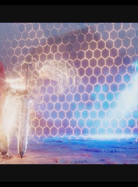 Houdini魔法护盾能量吐息光效粒子工程hip b站作者制作 karma渲染