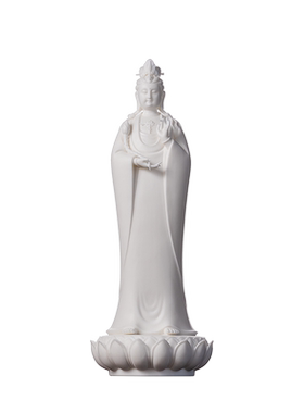 陶瓷摆件立莲座大势至菩萨像