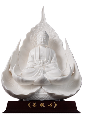菩提陶瓷摆件菩提心释迦牟尼佛
