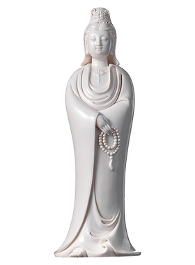 陶瓷摆件提珠观音像立站像