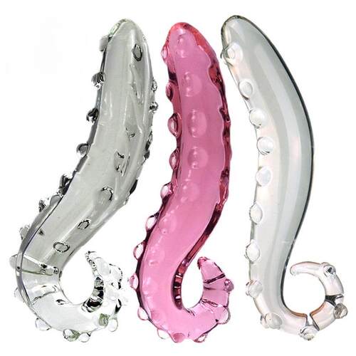 Glass-made femalemasturbation toy fake phallus adult product