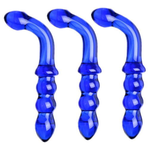 Women's glass dildo, men's glass anal plug, glass female ge