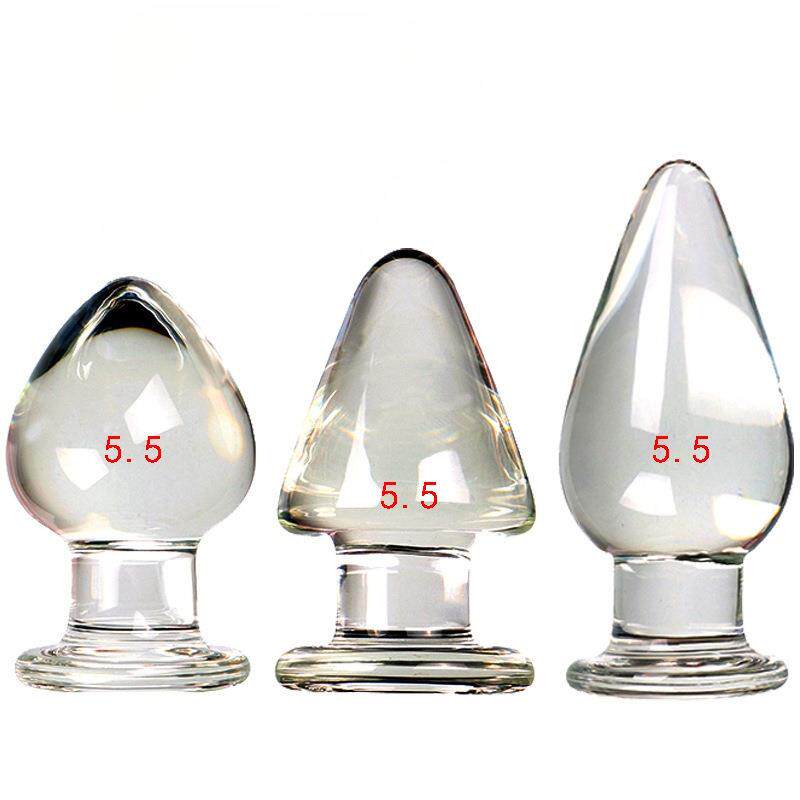 Glass-made femalemasturbation toy fake phallus adult product