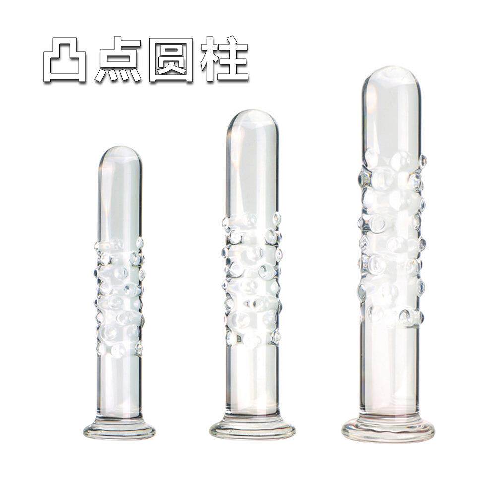 Glass-made female masturbation toy fake phallus adult produc