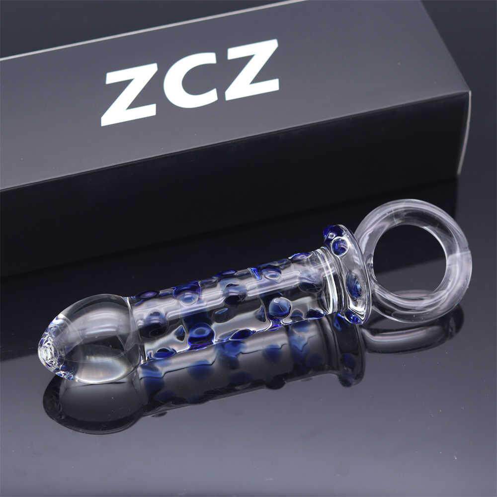 Glass-made femalemasturbation toy fake phallus adult product