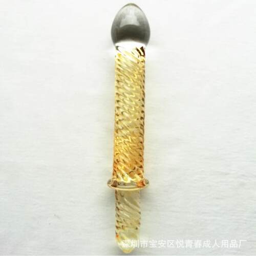 Glass-made femalemasturbation toy fake phallus adult product