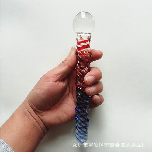 Crystal glass anal plug, glass dildo, adult sex toy, couple