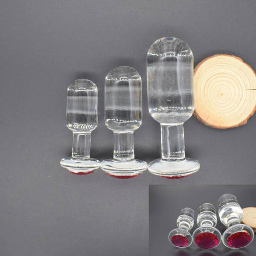 Glass dildo anal plug female masturbator simulation toy adu