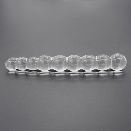 Glass rod, small nine ball anal plug, backyard glass beads,