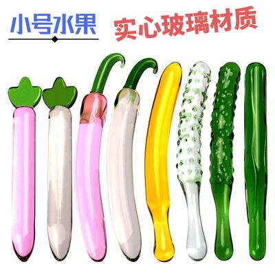 Glass-made femalemasturbation toy fake phallus adult product