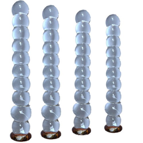 Ice crystal dildo, female harem anal plug, tail, female dev