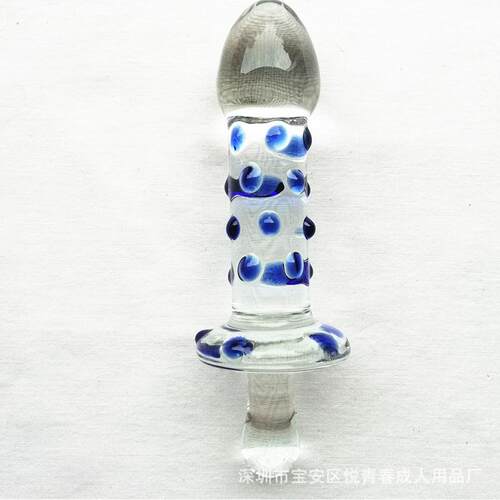 Glass-made femalemasturbation toy fake phallus adult product