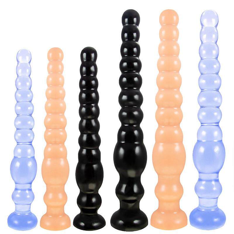 超长拉条局部按摩器吸盘深入式菊部门自律器男用粗大菊部条串珠按