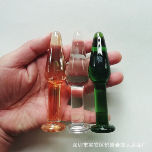 Manufacturer's adult mini anal plug glass dildo female uten