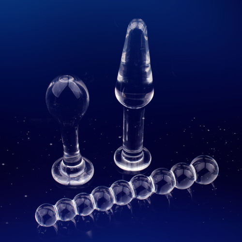 Nine bead crystal dildo, pagoda anal plug, backyard pull be