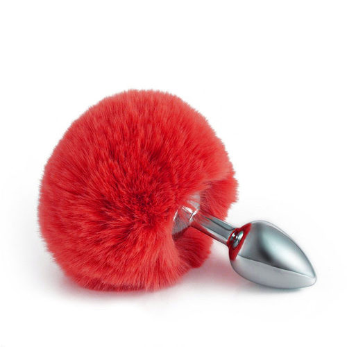 Sex toys SM metal harem fox tail anal plug hair ball anal p