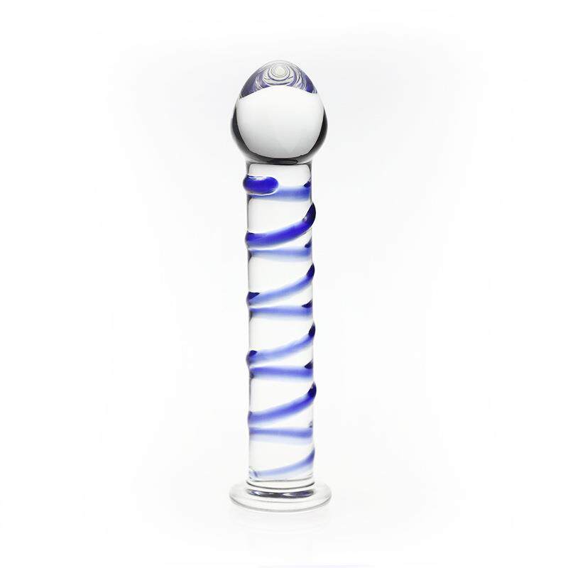 Glass-made femalemasturbation toy fake phallus adult product