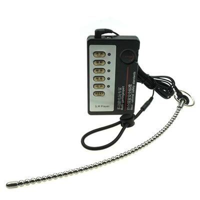 Male penis electric shock punishment toy urethral dilator
