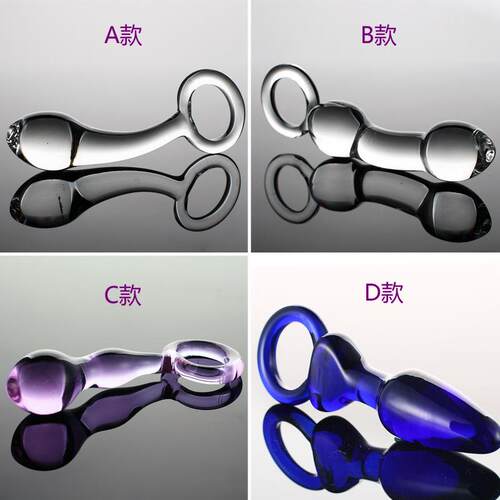 Glass-made femalemasturbation toy fake phallus adult product