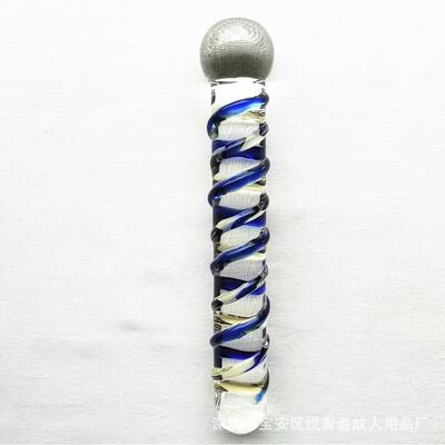 Glass-made femalemasturbation toy fake phallus adult product