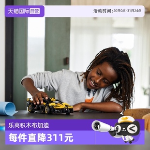 42162赛车跑车玩具 自营 乐高积木机械组布加迪Bolide 42151