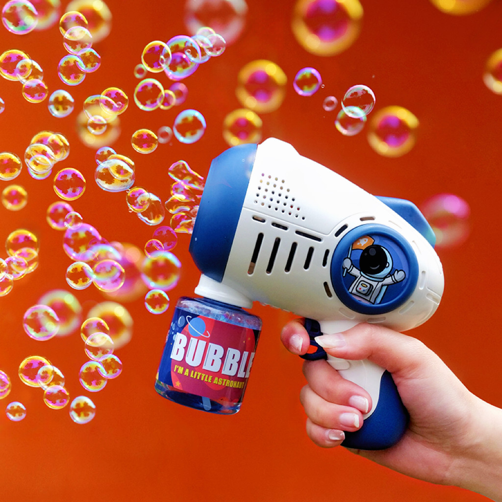 儿童吹泡泡机手持加特林泡泡枪2024新爆款网红全自电动婴幼儿玩具