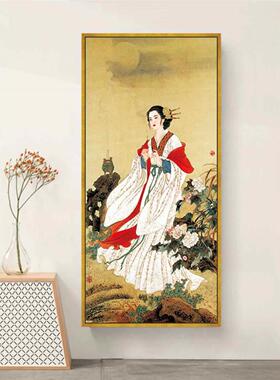 四大美女挂画古典四联画新中式客厅装饰画古代美人图西施貂蝉壁画