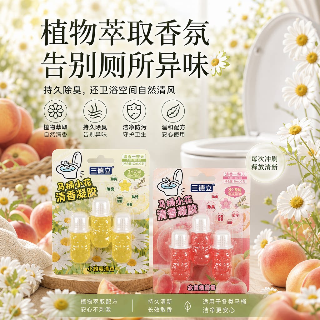 三德立马桶洁厕凝胶除臭留香图片