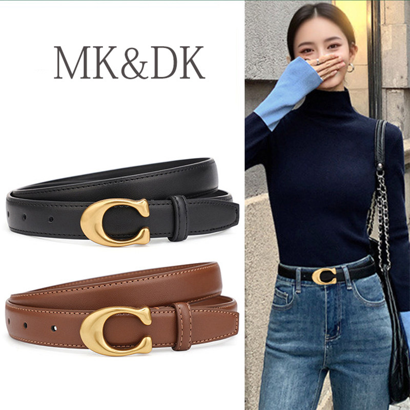 MK&DK女士腰带真皮皮带女款配阔腿裤百搭2026新款高级感牛仔裤带