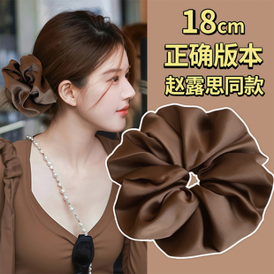 缎面大肠发圈女高级感丸子头发绳2026正流行洋气扎头发头绳头饰