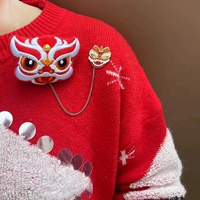 Вышитый взорь -плавник -голова Lion+Dancorn Dance