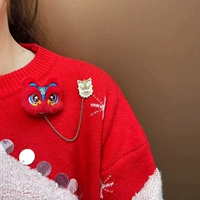 Новый год Red Lion Head+Vulcan Lion Dance