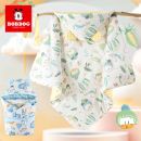 巴布豆婴儿包被秋冬纯棉豆豆绒安抚新生儿宝宝产房可拆卸脱胆抱被