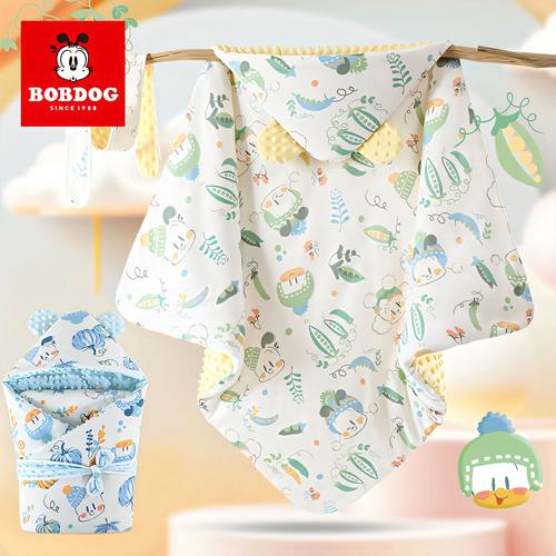 巴布豆婴儿豆豆安抚抱被可拆包被