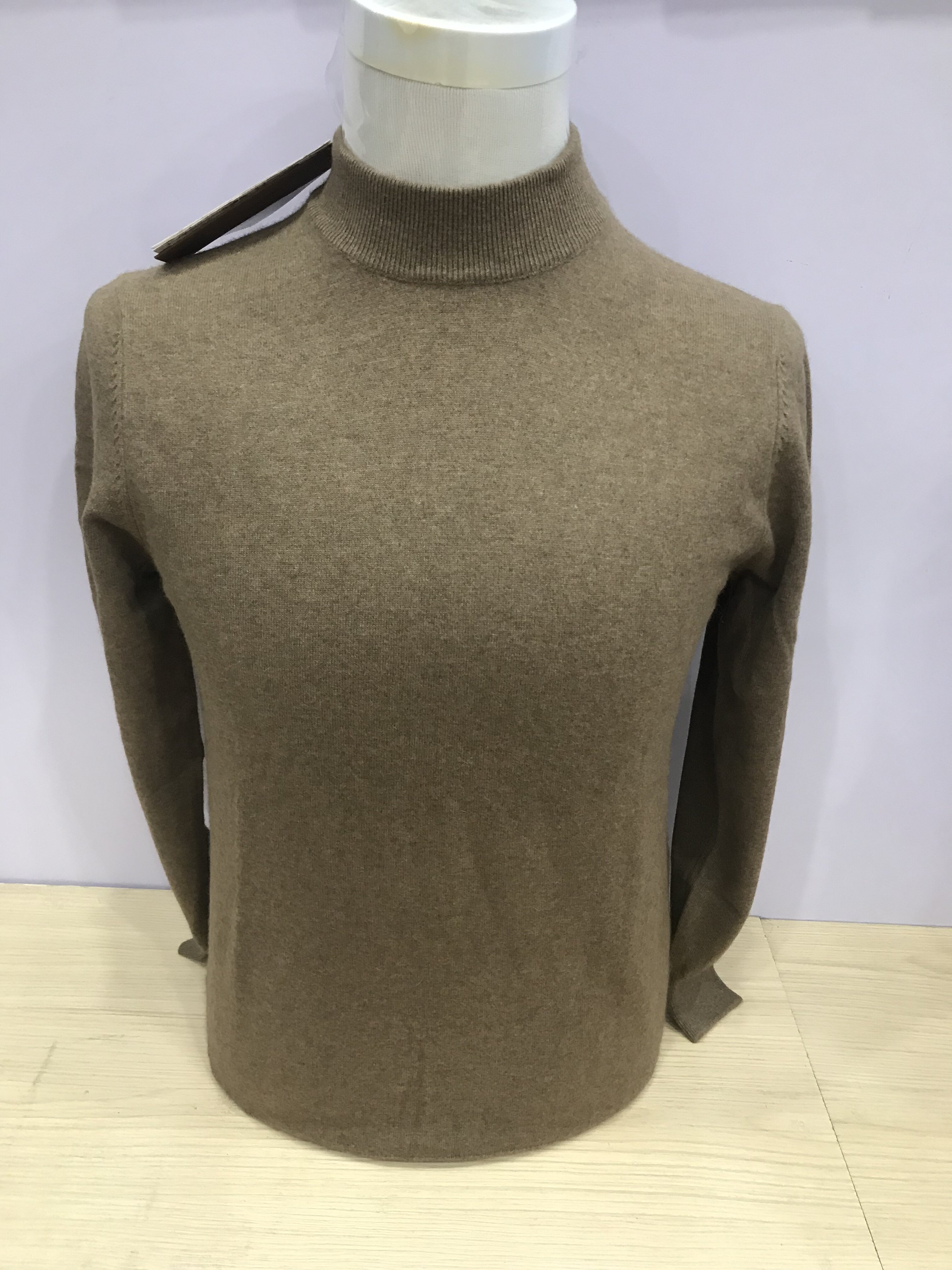 特价专柜正品双鹿羊毛衫2022男冬季舒适保暖单穿贴身穿半高领山羊