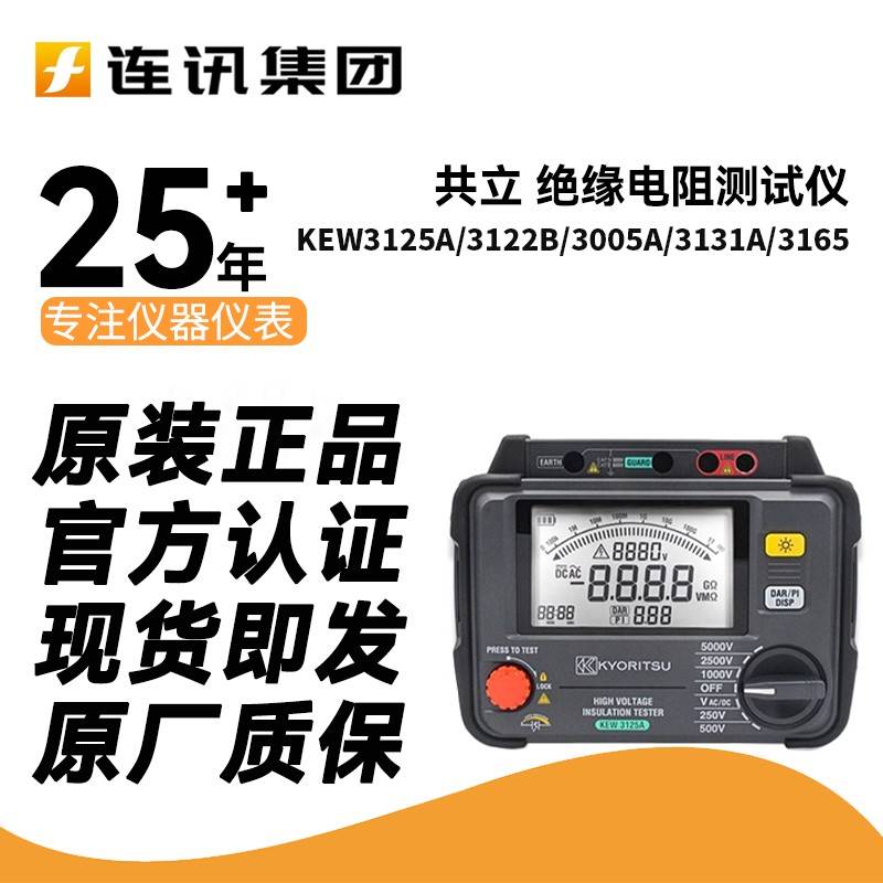 日本共立3125A克列茨KEW3121B/3005A/3131A/3165绝缘电阻测试仪