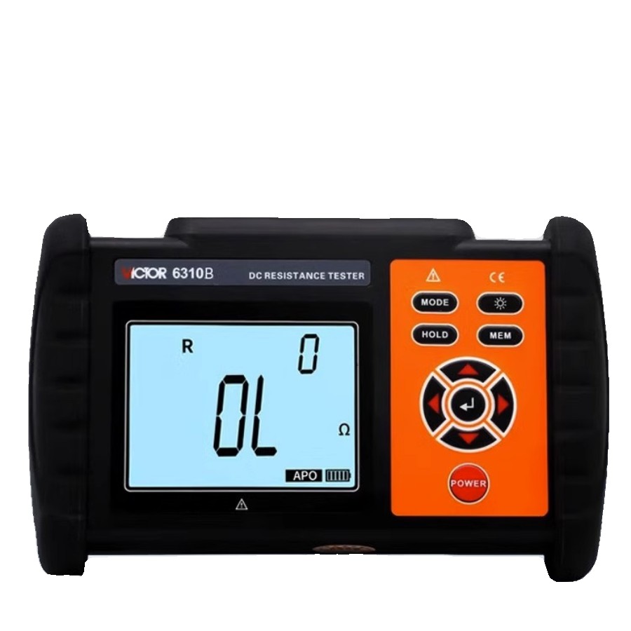 胜利VC6310A直流低电阻测试仪数字微欧计欧姆计毫欧表微电阻摇表